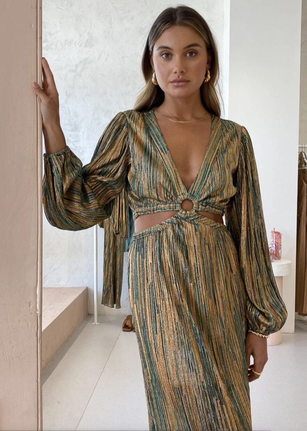 Suboo Ana Cut Out Maxi Dress for rent on The Volte - main image