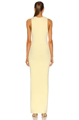 Sir The Label Kelvin Draped Dress Yellow Size AU 6 for rent on The Volte - image 1