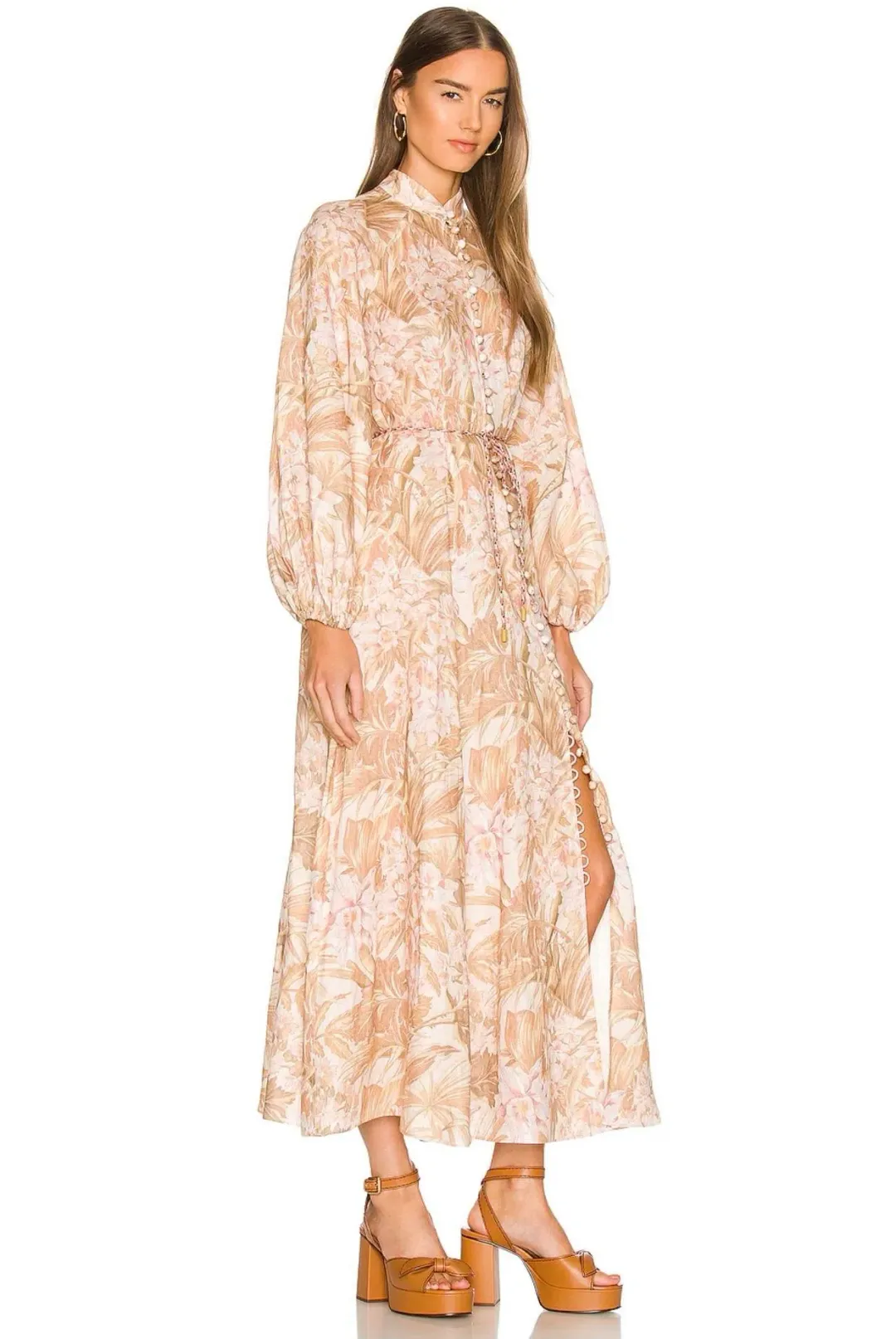 Zimmermann Andie Billow Long Dress Print Size 8 for rent on The Volte - main image