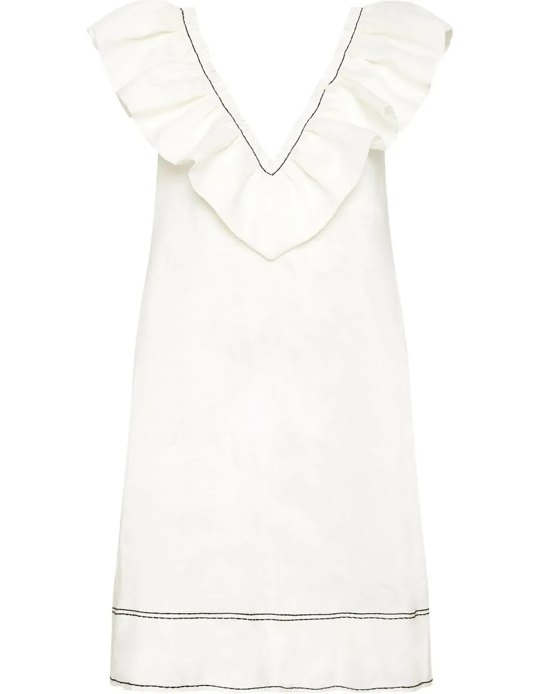 Aje Solitude Sleeveless Mini Dress White Size 10 for rent on The Volte - main image