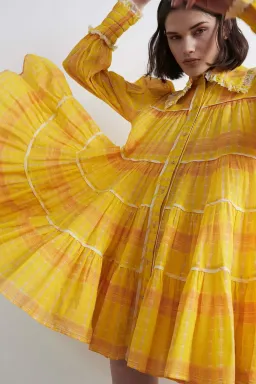 Aje Wilderness Smock Dress Print Size 6 for rent on The Volte - image 5