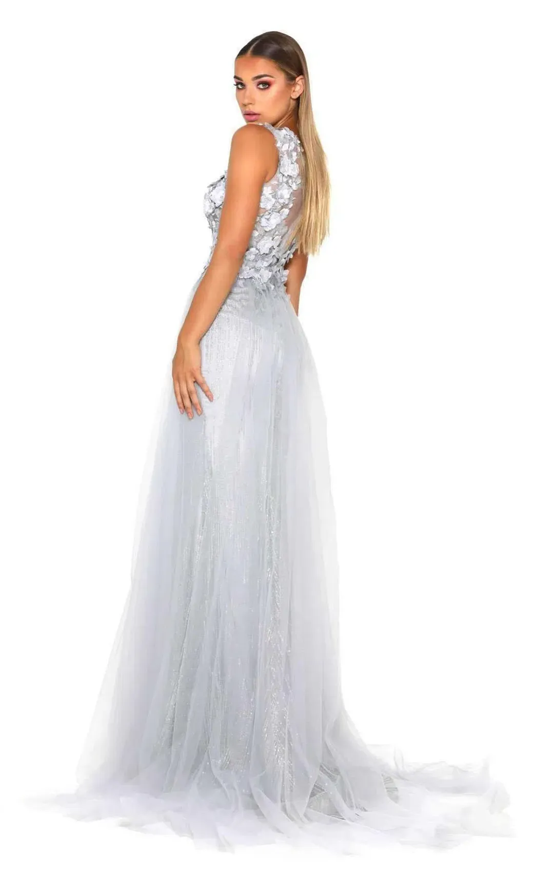 Portia and Scarlett Berta Gown Ice Size L / AU 12 for rent on The Volte - main image