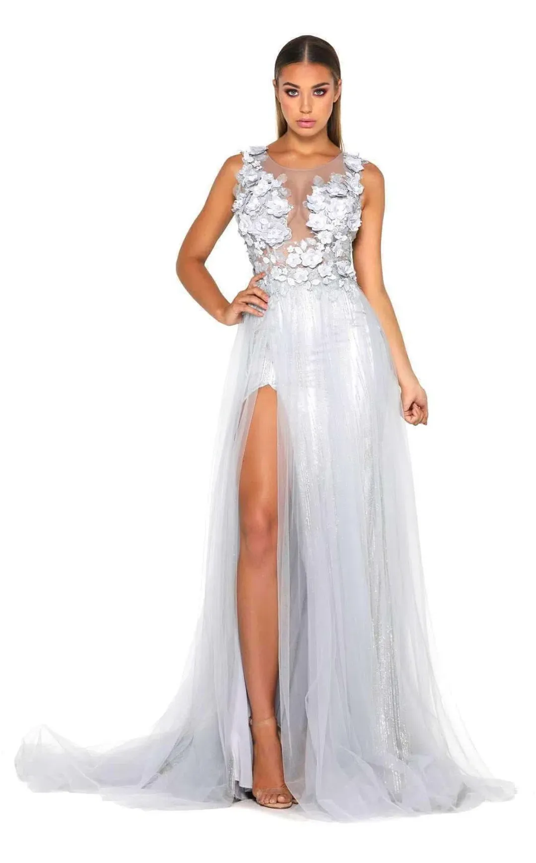 Portia and Scarlett Berta Gown Ice Size L / AU 12 for rent on The Volte - main image