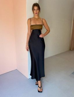 Bec & Bridge Agatha Cut Out Midi Dress Black/Copper Size AU 6 for rent on The Volte - image 5