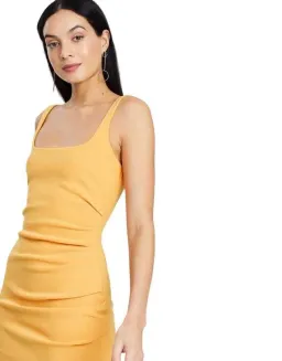 Bec and Bridge Karina Tuck Midi Dress Orange Size 8 for rent on The Volte - image 2
