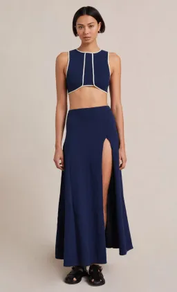 Bec & Bridge Enzo Knit Top & Skirt Set Blue Size 6 for rent on The Volte - image 1