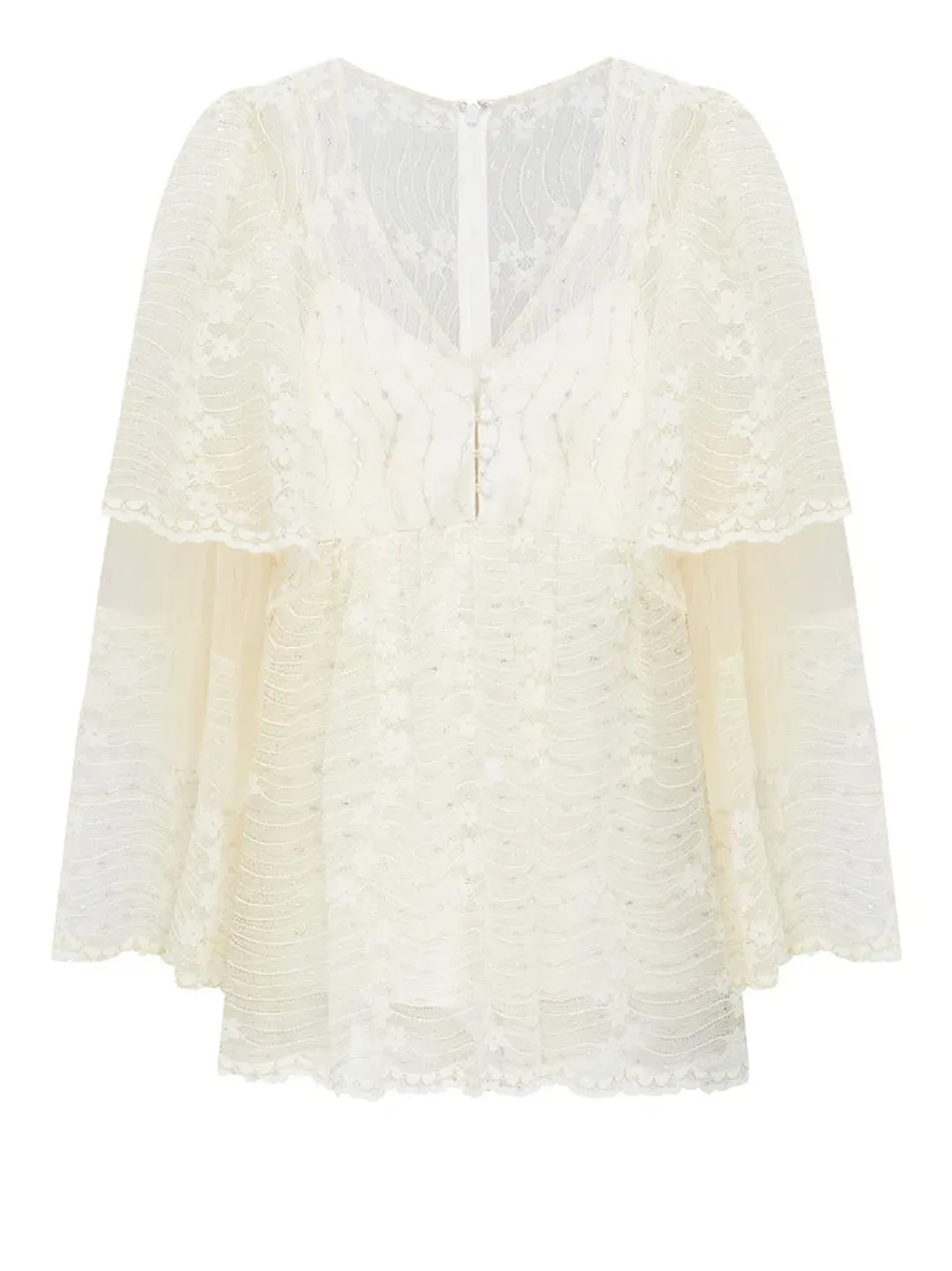 Alice McCall Moonstruck Mini Dress Cream Size 4 for rent on The Volte - main image