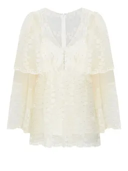 Alice McCall Moonstruck Mini Dress Cream Size 4 for rent on The Volte - image 3