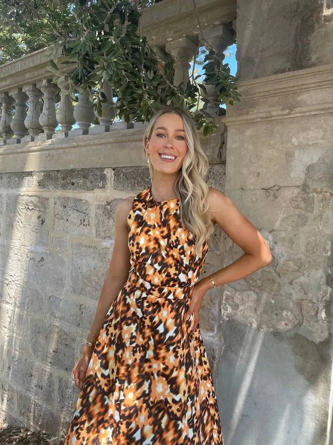 Mossman Inner Guidance Maxi Dress Print Size 12  for rent on The Volte - main image