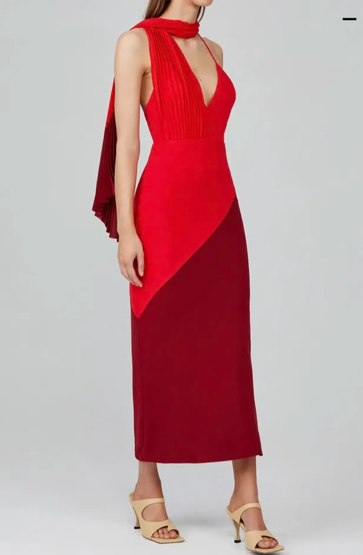 Acler Flora Dress Red Size 8  for rent on The Volte - main image