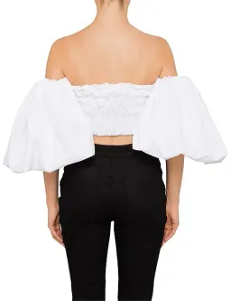 Ellery Bachelorette Rouched Corset Top White Size 10 for rent on The Volte - image 3