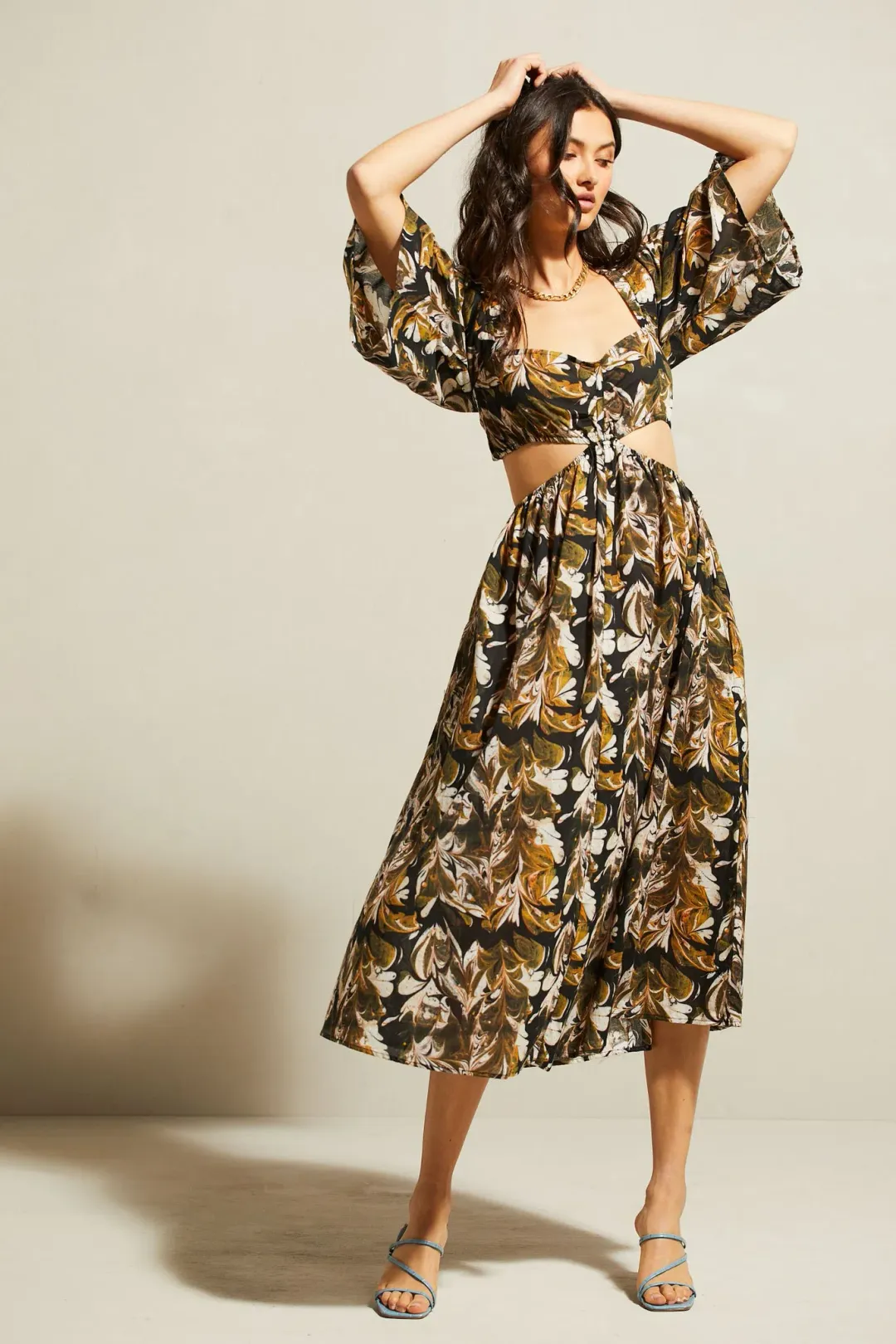 Kinga Csilla Rec Club Marble Lizzie Dress Print Size 6 for rent on The Volte - main image