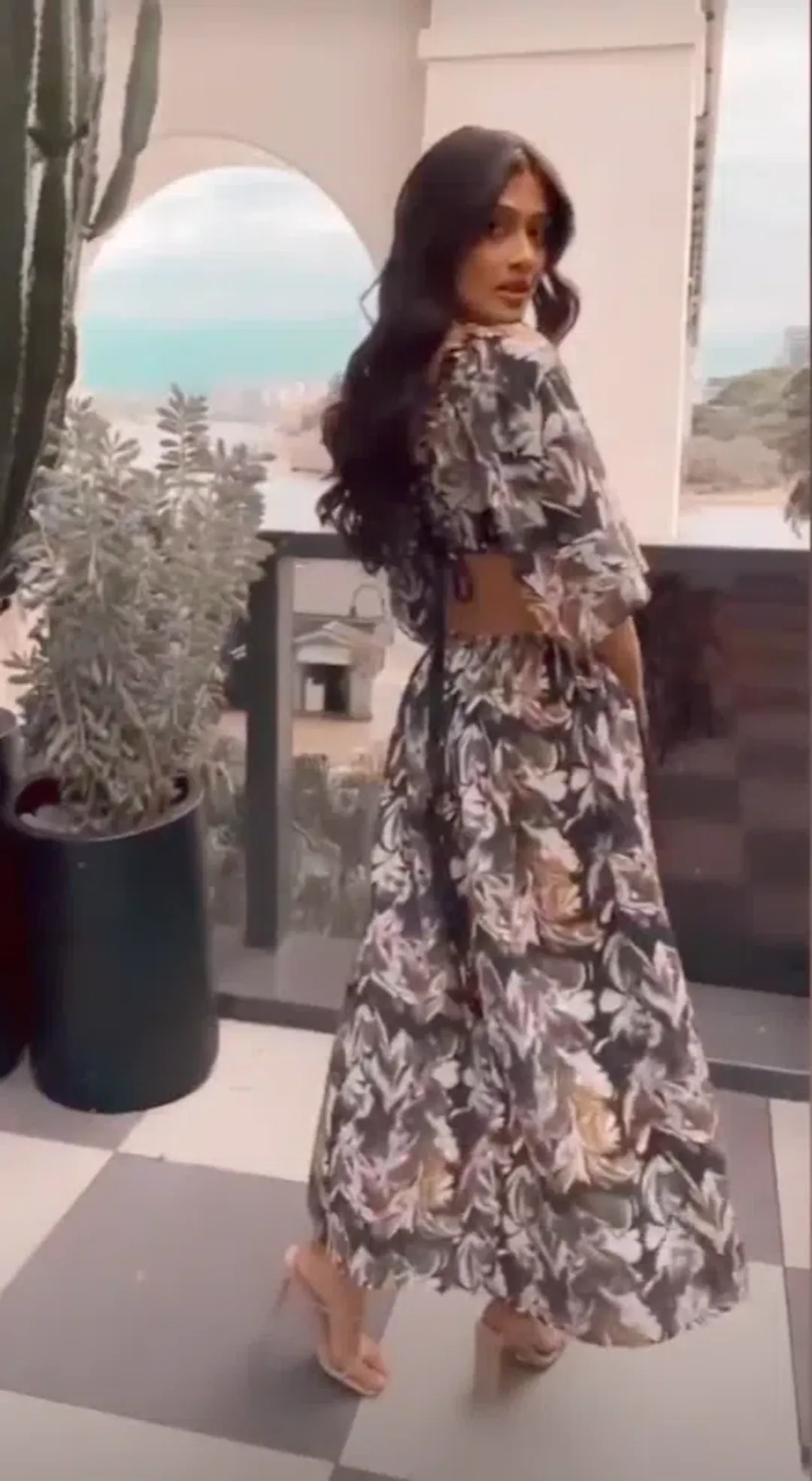 Kinga Csilla Rec Club Marble Lizzie Dress Print Size 6 for rent on The Volte - main image