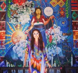 Camilla Condor Round Neck Kaftan Animal Print One Size for rent on The Volte - image 1