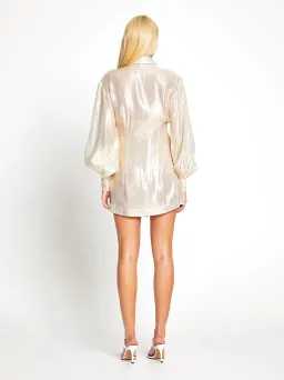 Alice McCall Gold Santa Monica Shirt Dress Gold Size 6 for rent on The Volte - image 5