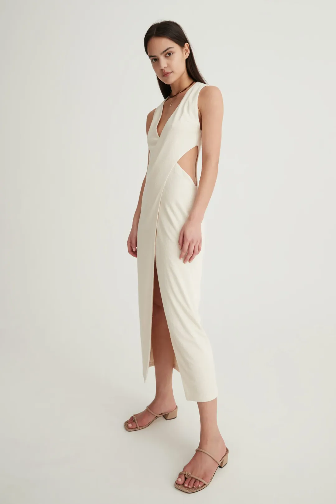 Hansen & Gretel Zenith Dress Sand Size 6 for rent on The Volte - main image