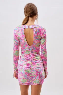 For Love and Lemons Julien Mini Dress Pink Size 10 for rent on The Volte - image 2