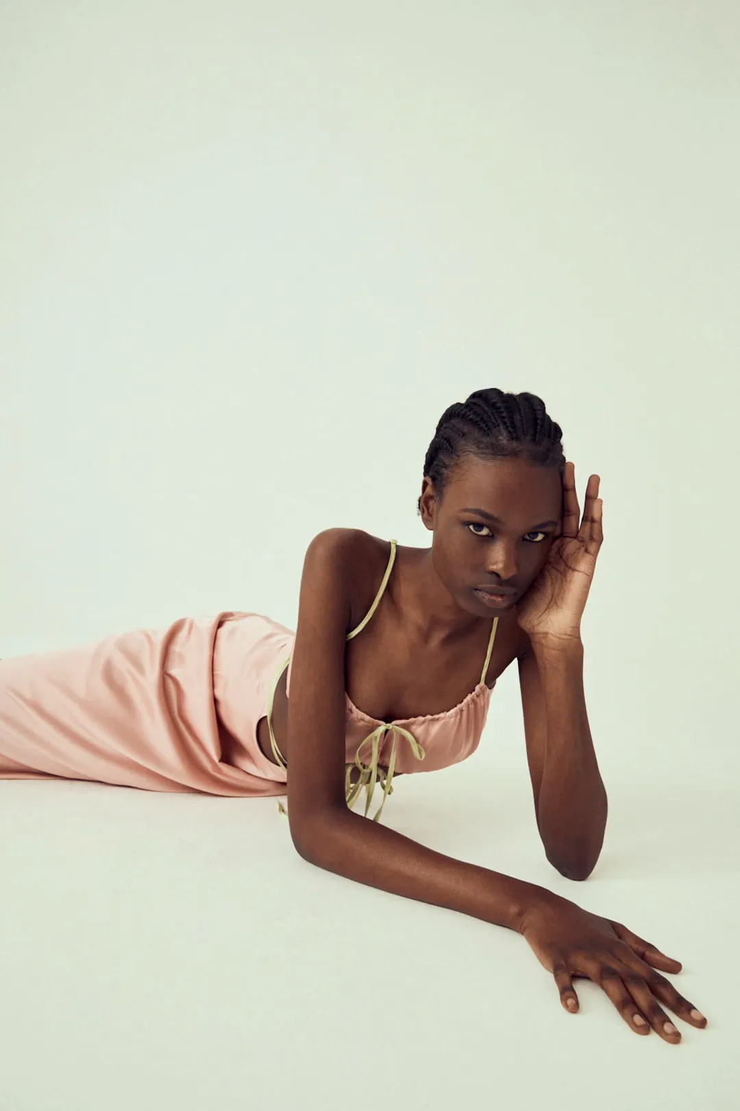 Hansen & Gretel Cali Top and Mariika Skirt Set Blush Size 8 for rent on The Volte - main image