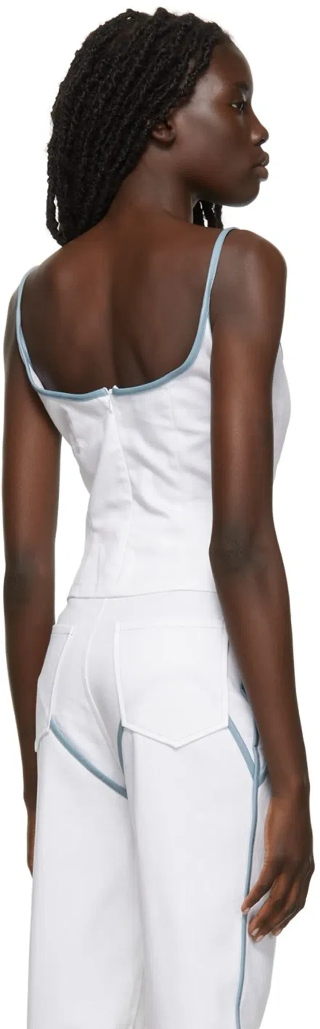 Paris Georgia Heart Singlet Tank Top White Size 8 for rent on The Volte - main image