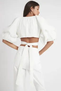 Aje Impression Top White Size 8 for rent on The Volte - image 4