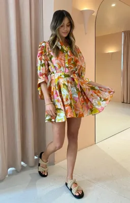 Acler Hendrix Dress Print Size 6 for rent on The Volte - image 4