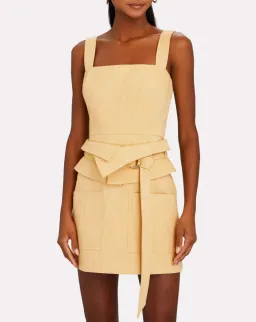 Alexis Eve Dress Yellow Denim Size 6 for rent on The Volte - image 4