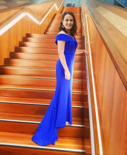 Jadore JX003 Gown Blue Size 10  for rent on The Volte - image 4