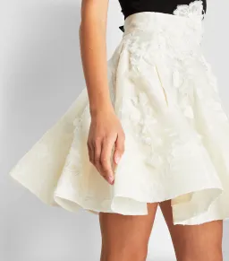 Zimmermann Postcard Applique Skirt White Size 8 for rent on The Volte - image 2