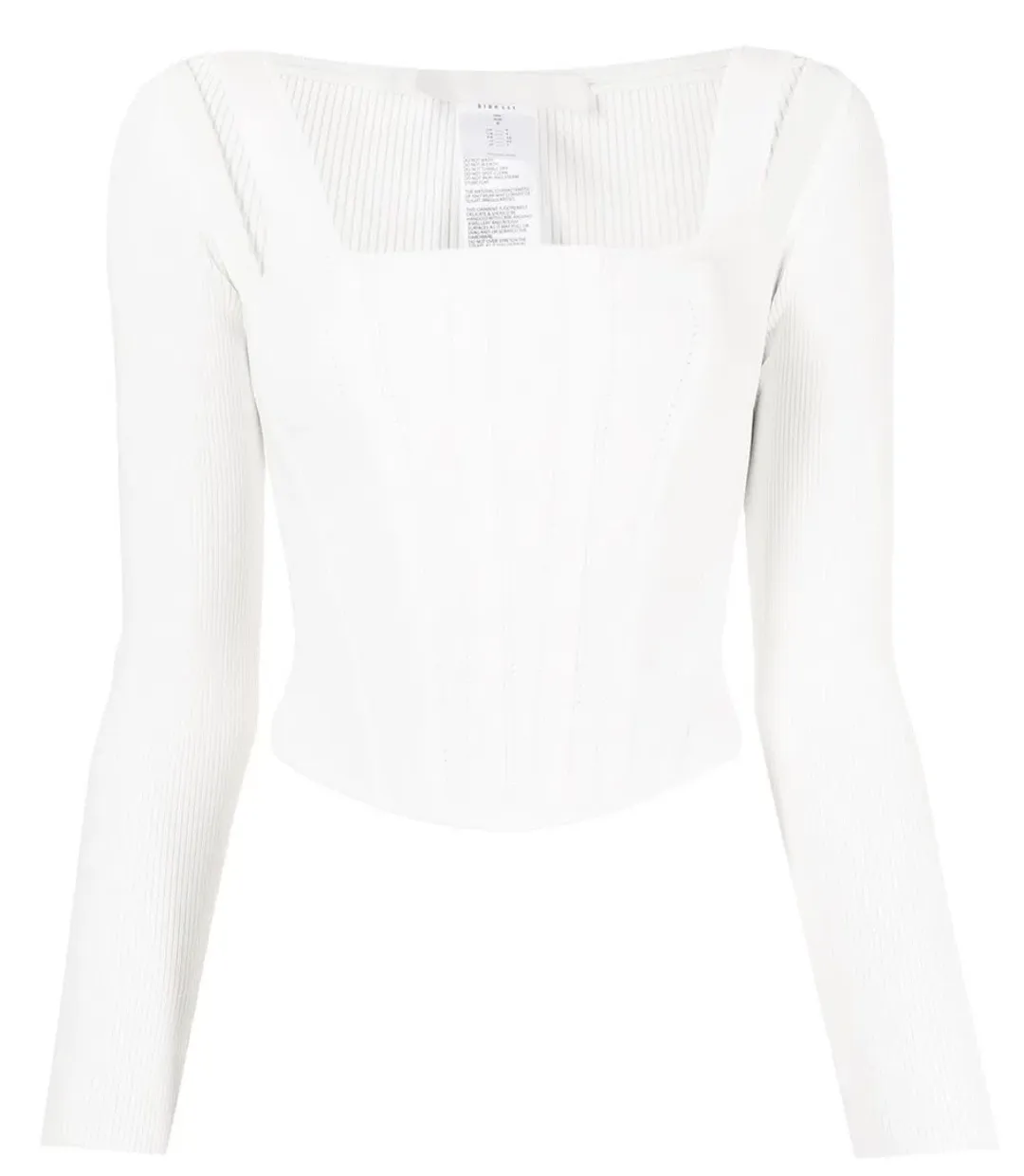 Dion Lee Pointelle Corset Top White Size 6 for rent on The Volte - main image