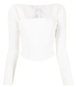 Dion Lee Pointelle Corset Top White Size 6 for rent on The Volte - image 5