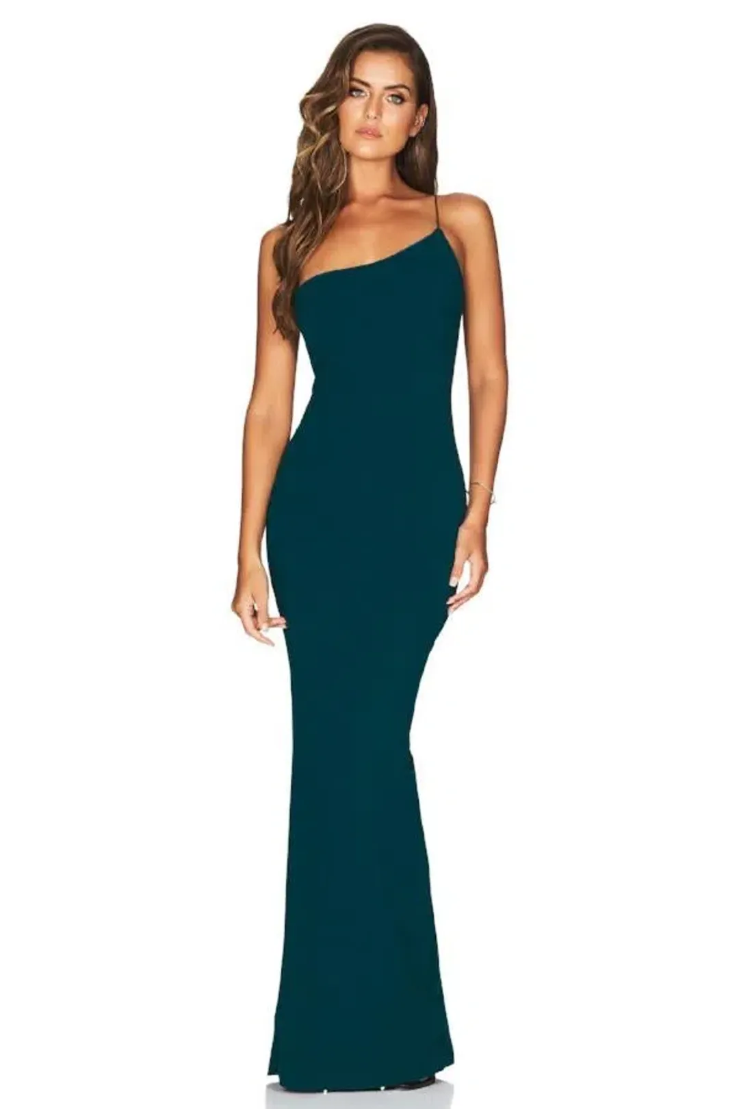 Nookie Penelope Gown Teal Green Size 6 for rent on The Volte - main image