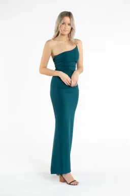 Nookie Penelope Gown Teal Green Size 6 for rent on The Volte - image 1