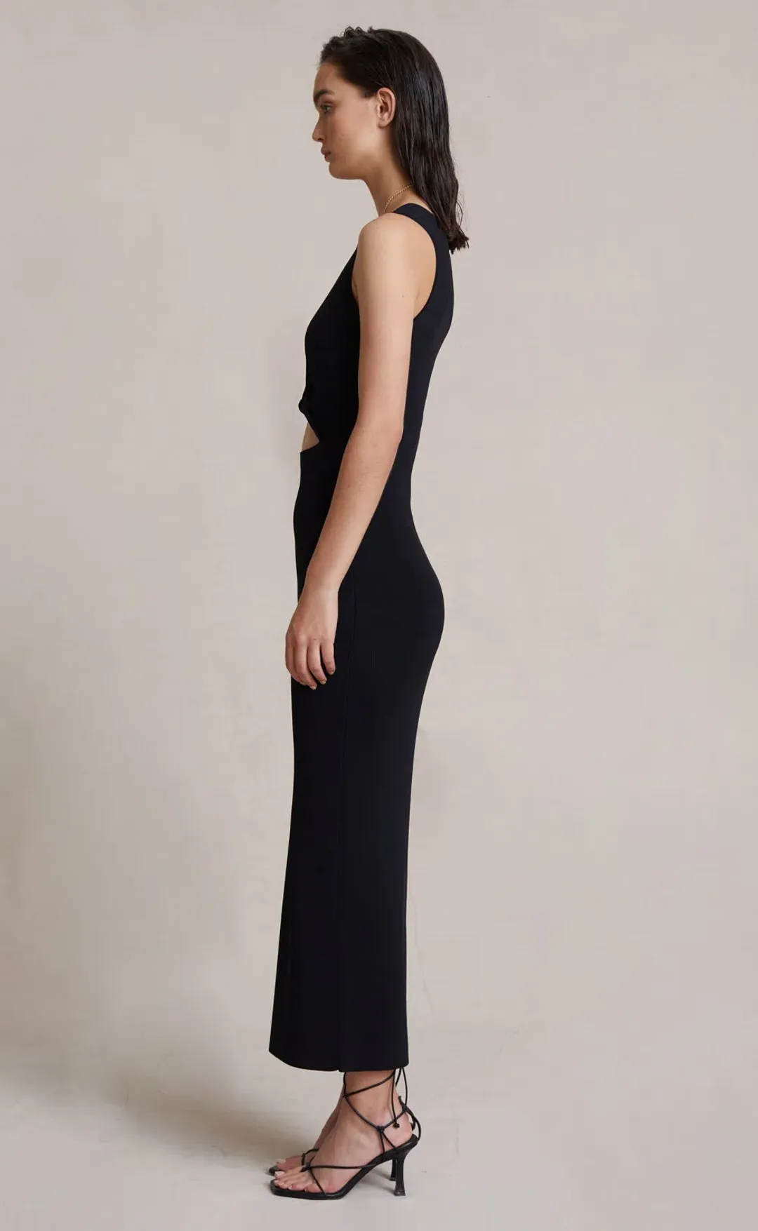 Bec & Bridge Sorbet Summer Midi Dress Black Size 6 for rent on The Volte - main image