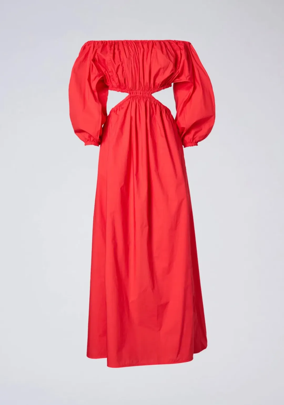 Scanlan Theodore Parachute Cotton Gather Dress Poppy Size AU 10 for rent on The Volte - main image