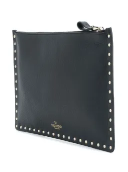 Valentino Rockstud Clutch Black Large for rent on The Volte - image 2