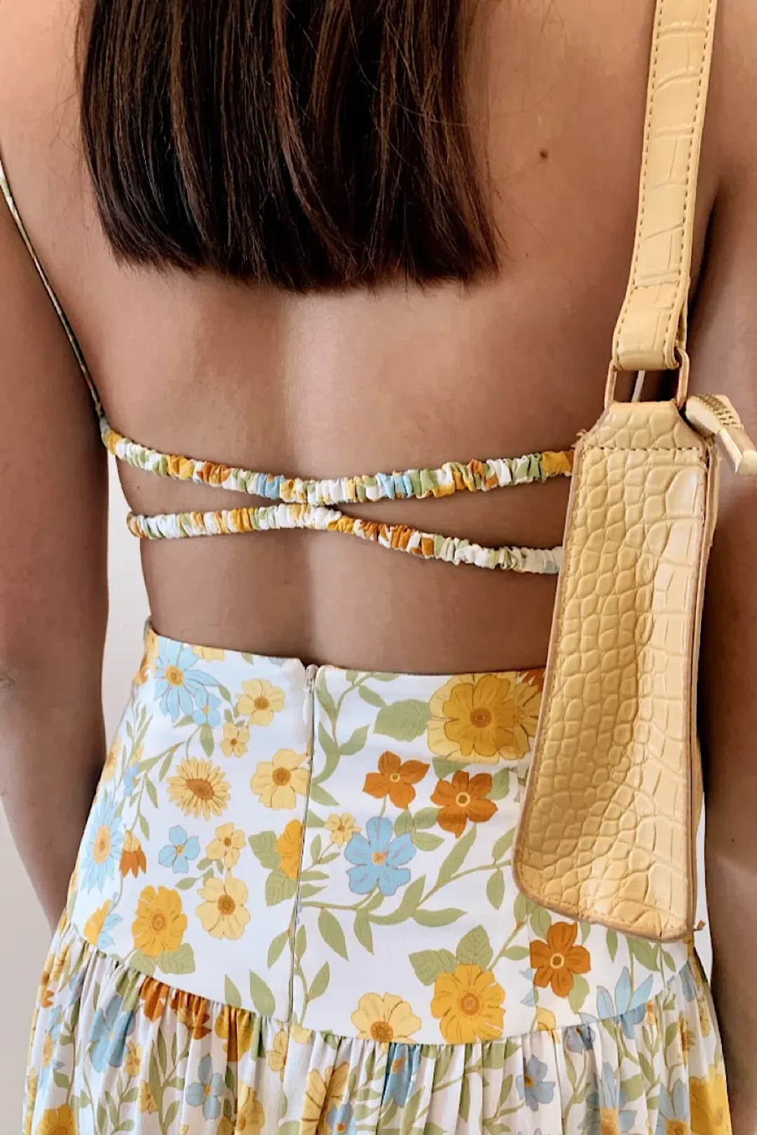 Bec & Bridge Cali Sun Top and Skirt Set Floral Size 8 for rent on The Volte - main image