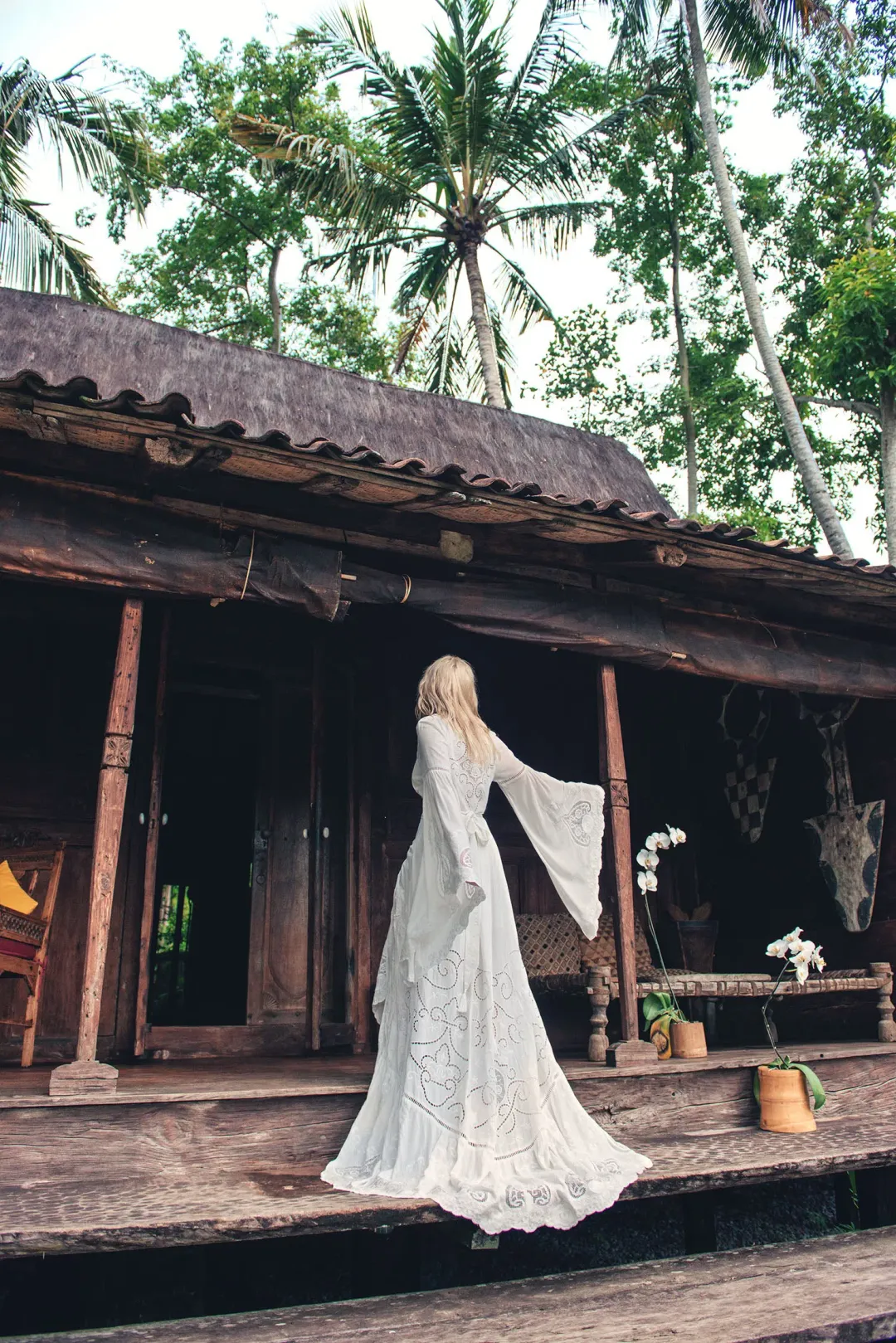 Spell and the Gypsy Gwendolyn Wrap Dress White Size 10 for rent on The Volte - main image