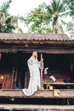 Spell and the Gypsy Gwendolyn Wrap Dress White Size 10 for rent on The Volte - image 5