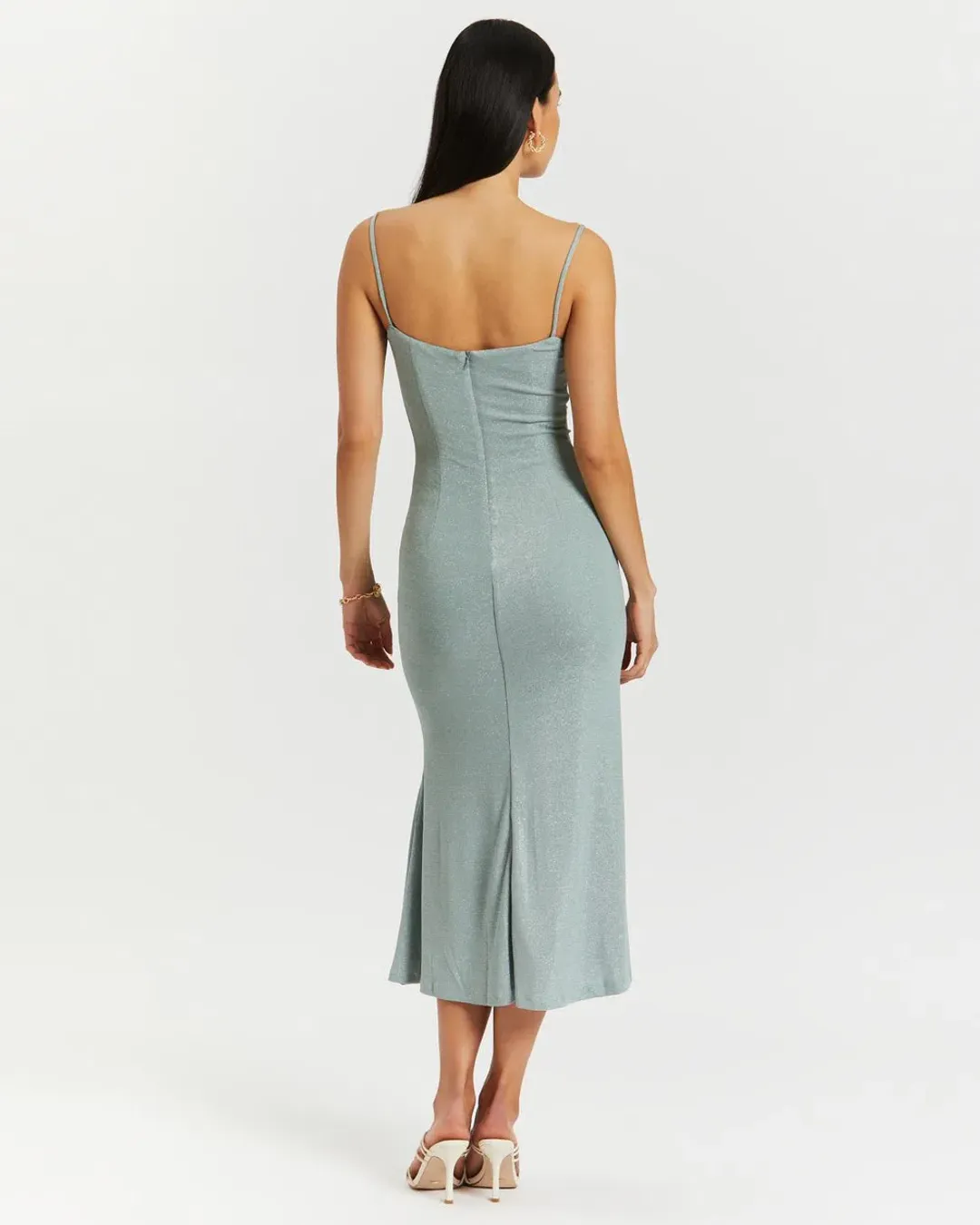 Misha Josette Midi Dress Blue Size 8 for rent on The Volte - main image