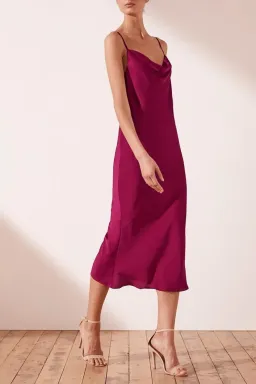 Shona Joy Sawyer Slip MIdi Dress Pink Size 14 for rent on The Volte - image 1