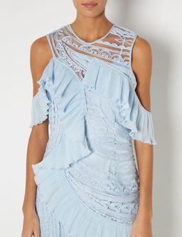 Alice McCall Love Me Like You Do Midi Dress in Ice Blue Size 4 for rent on The Volte - image 4
