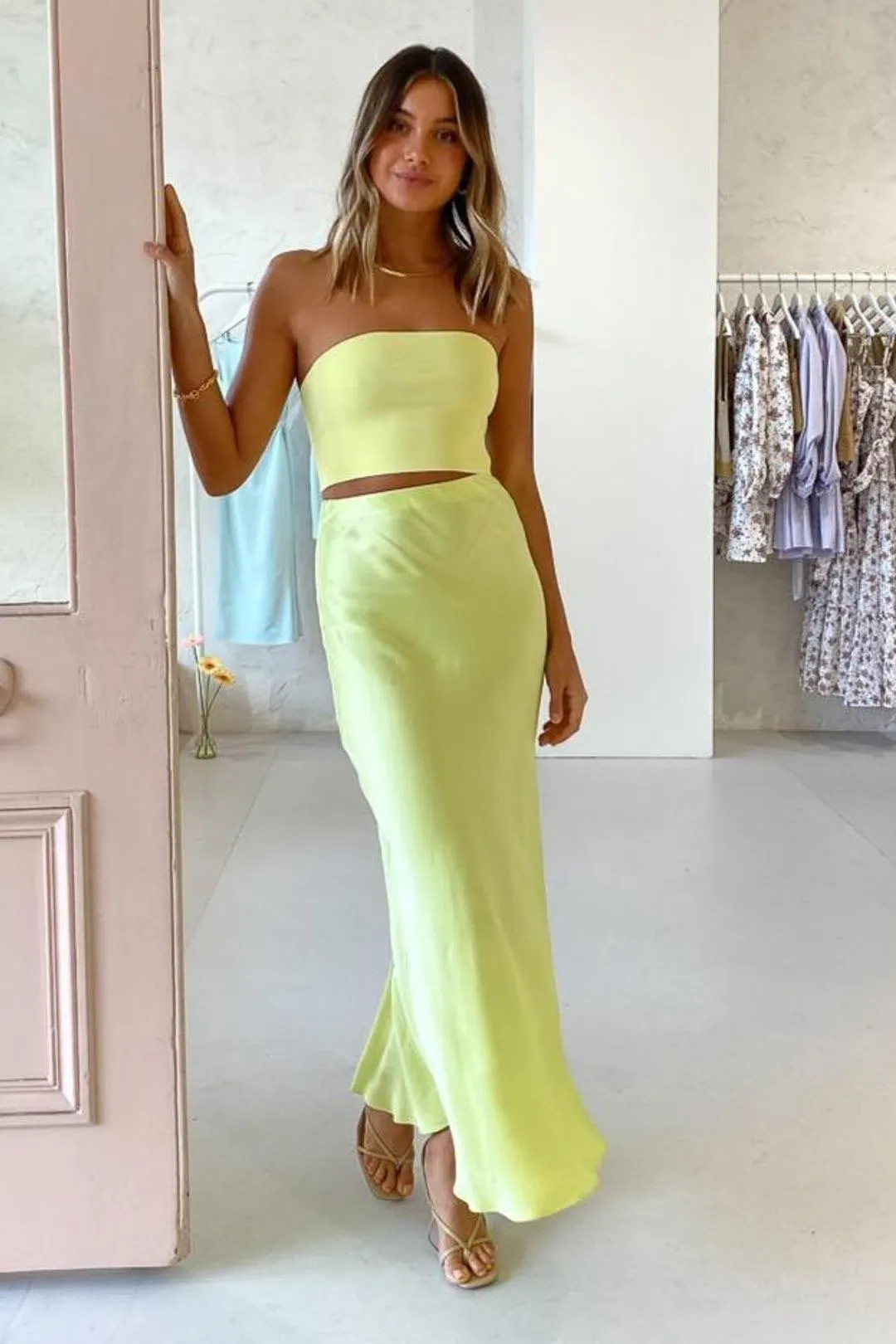 Bec and Bridge Citrus Sweetie Set Yellow Size 6  for rent on The Volte - main image