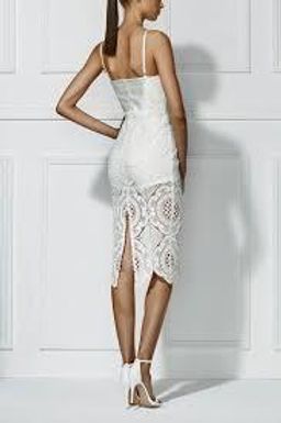 MISHA Flora Crotchet Dress White Size 10/M for rent on The Volte - image 2