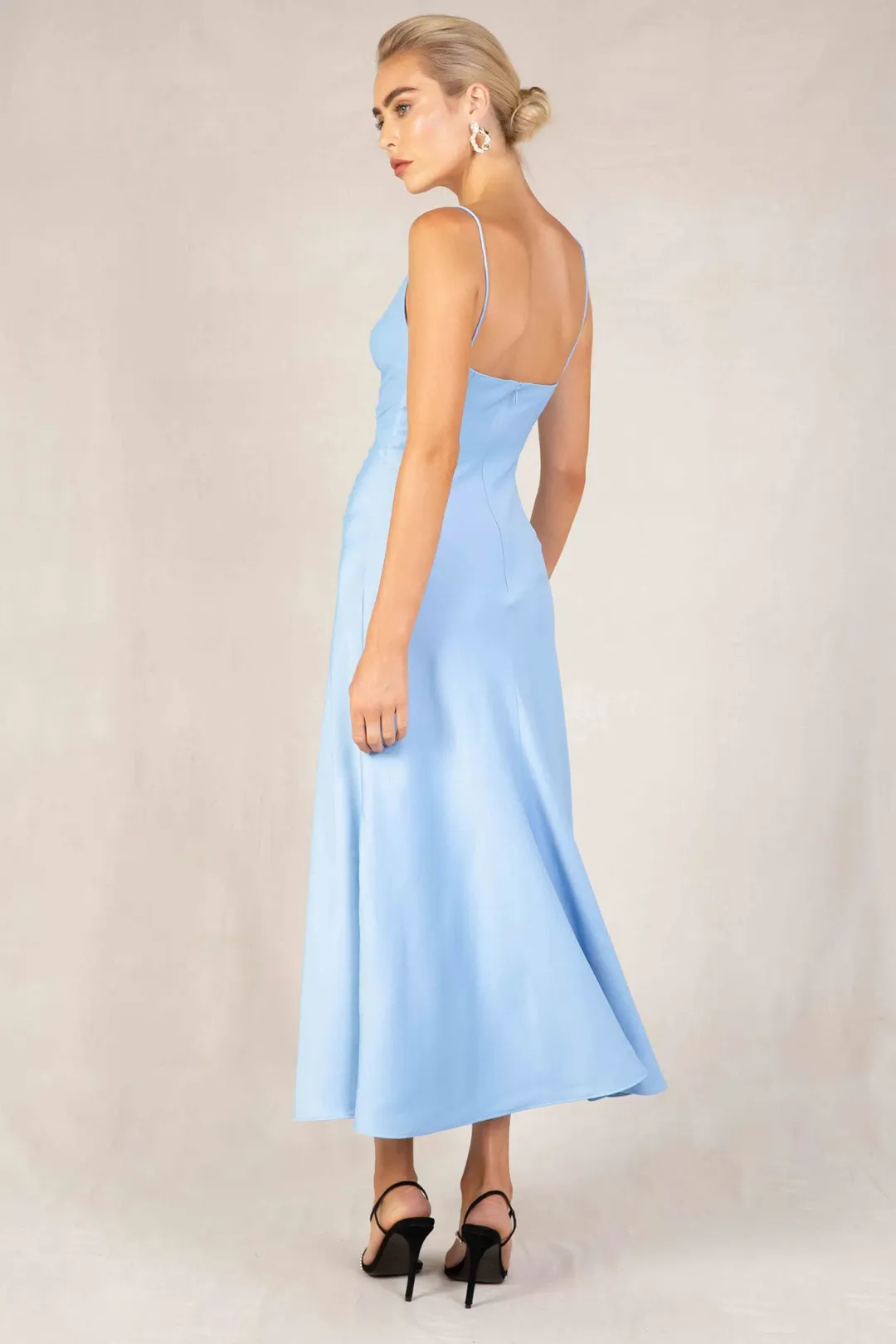 Misha Romancia Midi Dress Blue Size 10 for rent on The Volte - main image