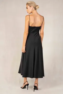 Misha Romancia Midi Dress Black Size 10  for rent on The Volte - image 2