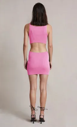 Bec & Bridge Mason Knit Mini Dress Pink Size 10 for rent on The Volte - image 4