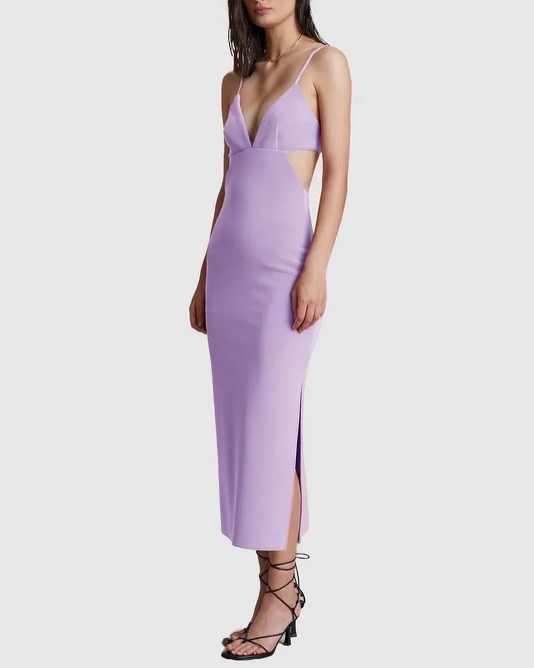 Bec & Bridge Ella Midi Dress Purple Size 10 for rent on The Volte - main image