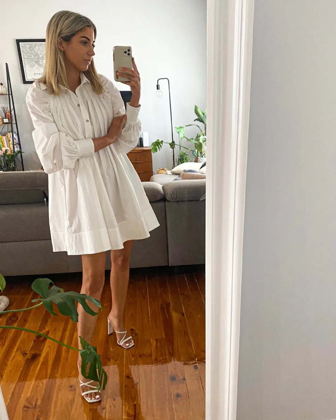 Aje Sketch Shirt Dress for rent on The Volte - main image