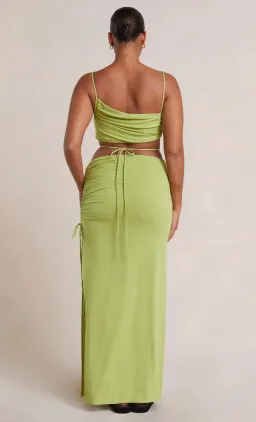 Bec & Bridge Dilkon Maxi Dress Lime Green Size 8 for rent on The Volte - image 4