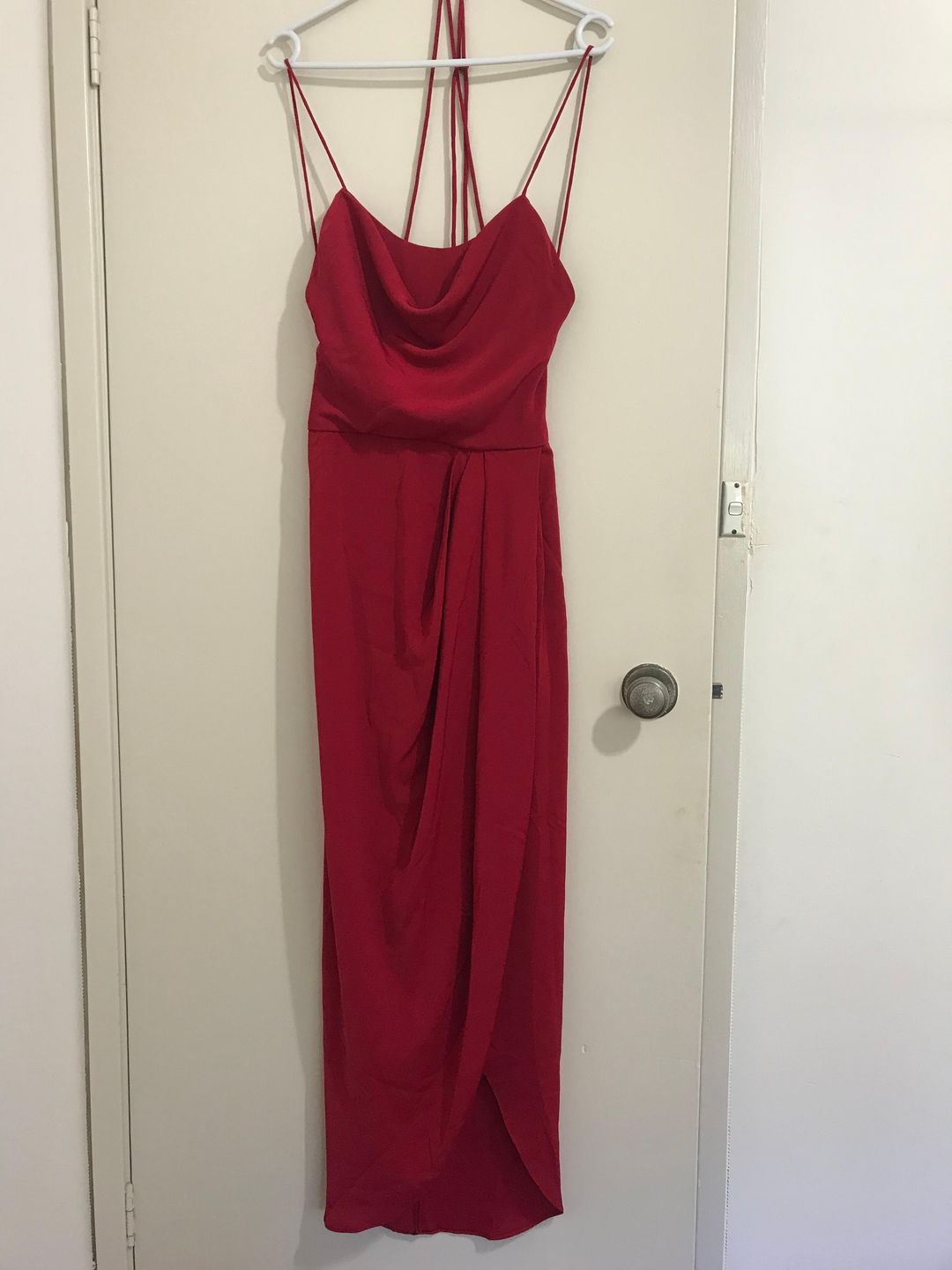 Shona Joy Lace up Cowl Dress Size 10 for rent on The Volte - main image